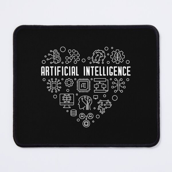 Item preview, AI Artificial intelligence Heart Computer Lovers Minimal Design designed and sold by venomousvector.