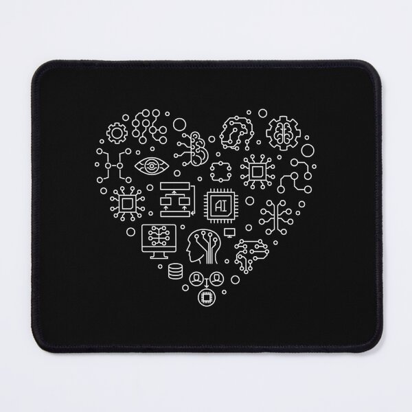 Item preview, I Love AI - Artificial intelligence Heart Minimal Design designed and sold by venomousvector.
