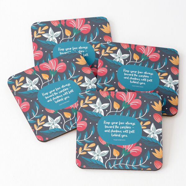 Item preview, Keep your face always toward the sunshine - and shadows will fall behind you. ― Walt Whitman designed and sold by StudioCitrine.