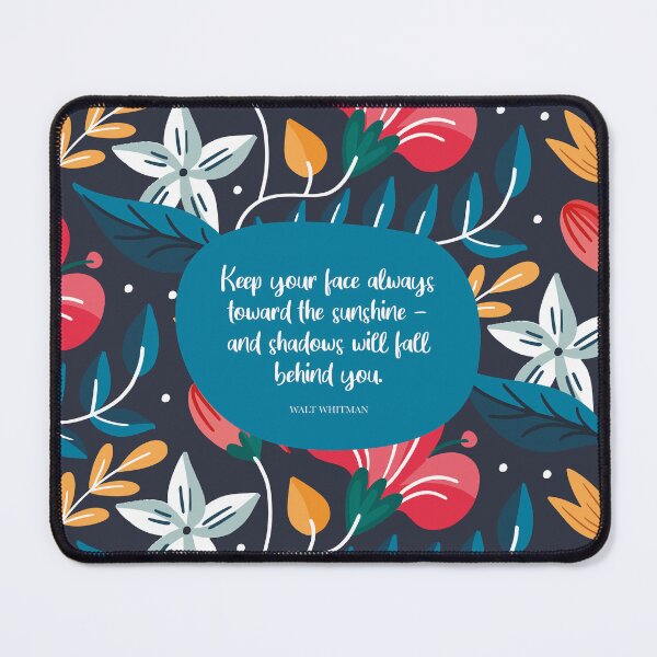 Item preview, Keep your face always toward the sunshine - and shadows will fall behind you. ― Walt Whitman designed and sold by StudioCitrine.