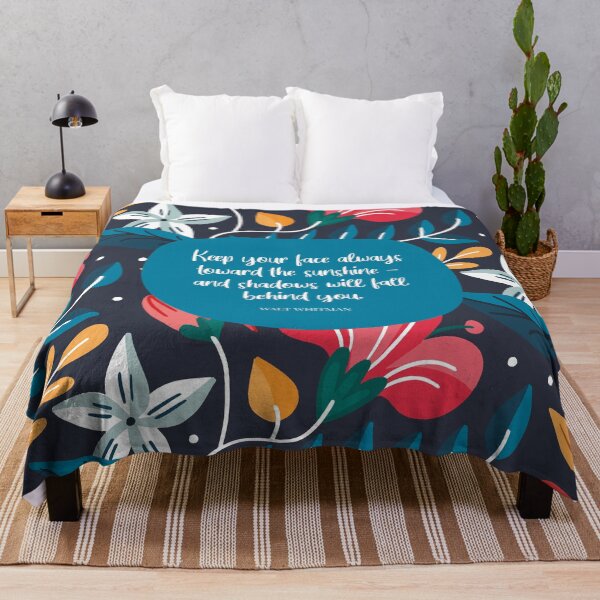 Item preview, Keep your face always toward the sunshine - and shadows will fall behind you. ― Walt Whitman designed and sold by StudioCitrine.