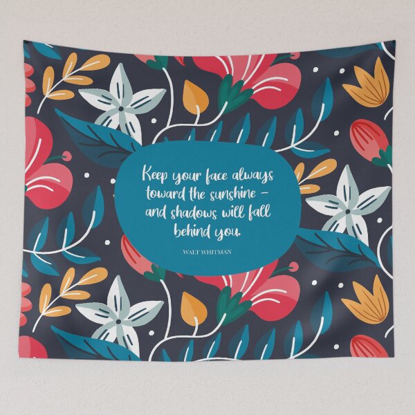 Item preview, Keep your face always toward the sunshine - and shadows will fall behind you. ― Walt Whitman designed and sold by StudioCitrine.