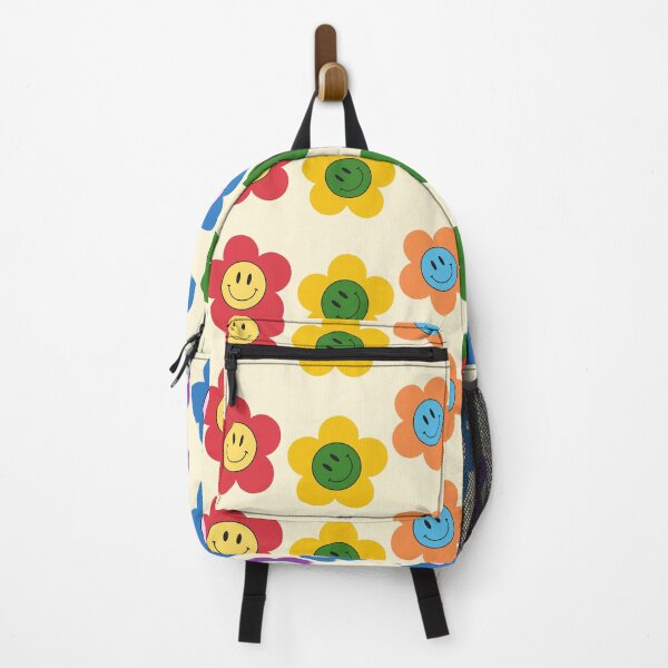 Item preview, Colorful smiley faces & flowers pattern | Happiness, Positivity, Goode Vibes, Joy, Smile designed and sold by Colorful-Inspo.