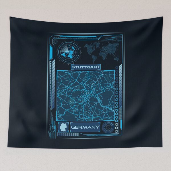 Item preview, STUTTGART MAP GERMANY designed and sold by hatimelhag.