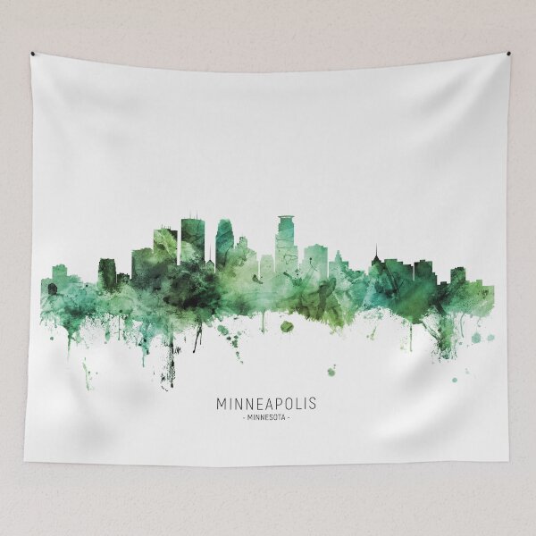 Artikelvorschau, Minneapolis Minnesota Skyline entworfen und verkauft von ArtPrints.
