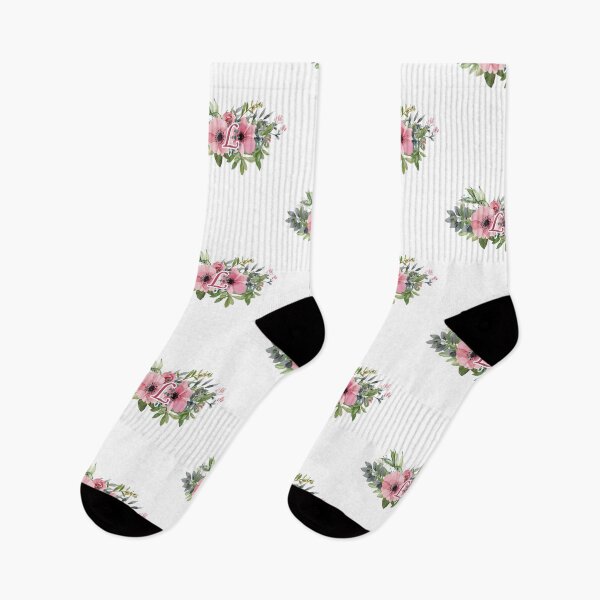 Item preview, L : Floral Initial Wreath Monogram L designed and sold by EasilyShop.