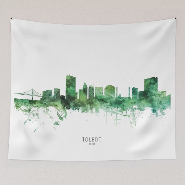 Item preview, Toledo Ohio Skyline designed and sold by ArtPrints.