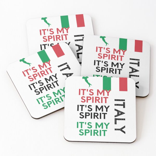 Artikelvorschau, Italien-Flagge, Italien, es ist mein Geist, ich komme aus Italien entworfen und verkauft von behappysiempre.