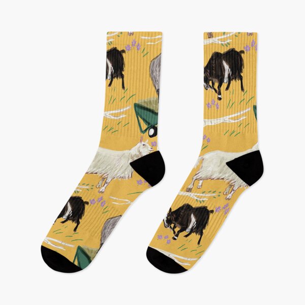 Item preview, Goat pattern in yellow designed and sold by EskTuulispaa.
