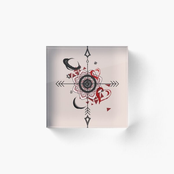 Compass Acrylic Block
