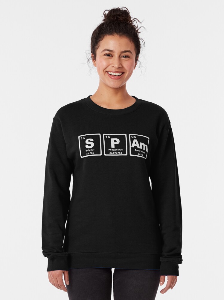 Alternate view of Spam - Periodic Table Pullover Sweatshirt