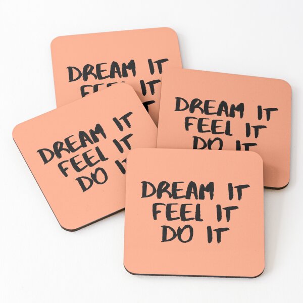 Item preview, Motivational / inspirational quote - How to reach goals - dream it, feel it, do it designed and sold by AlfabetDesign.