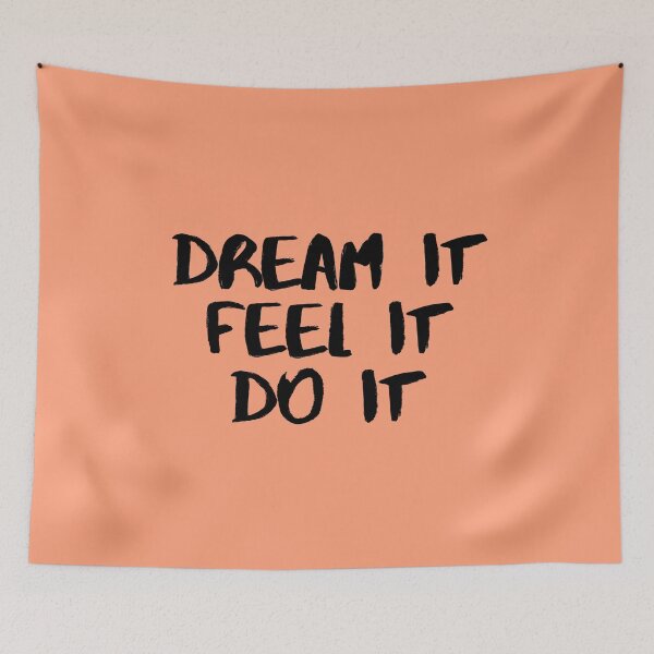 Item preview, Motivational / inspirational quote - How to reach goals - dream it, feel it, do it designed and sold by AlfabetDesign.