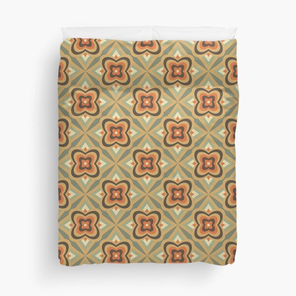 Item preview, Blomma, 60s Groovy Retro Flower Seamless Pattern - Retro Styles designed and sold by BesanoStyle.