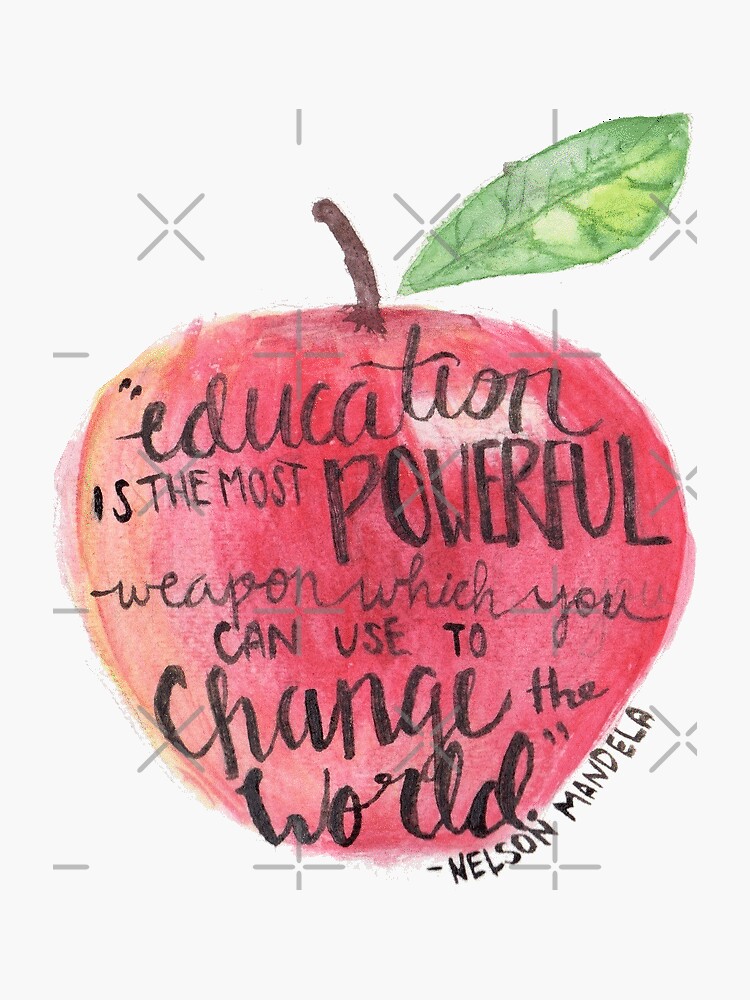 "Teacher quote" Sticker by sjames1538 Redbubble