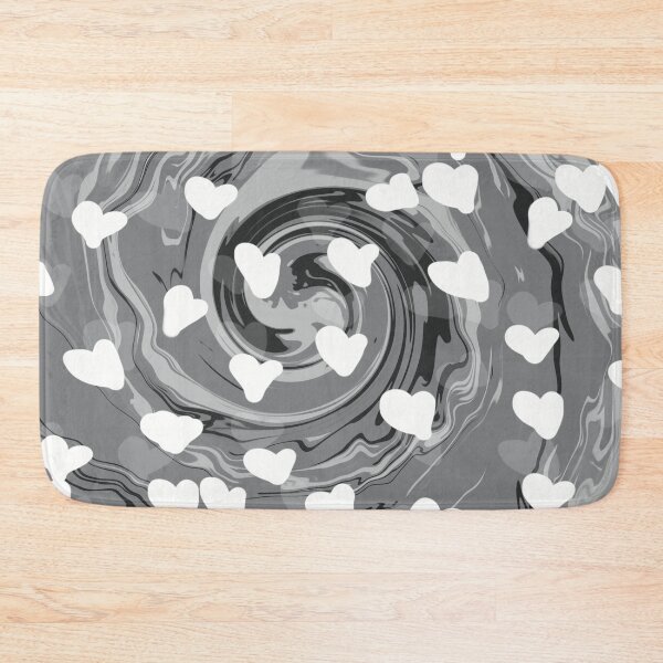 Item preview, Valentine’s Day Greyscale Liquid Swirls Retro Pattern designed and sold by JadedLilacsArt.