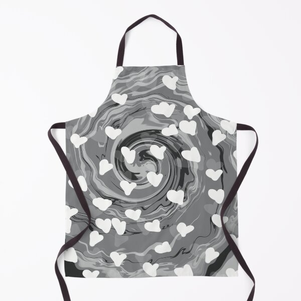 Item preview, Valentine’s Day Greyscale Liquid Swirls Retro Pattern designed and sold by JadedLilacsArt.