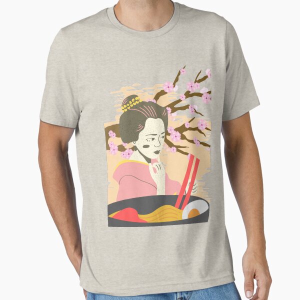 Raman Japanese Creme Color Beige T-Shirt Essential T-Shirt