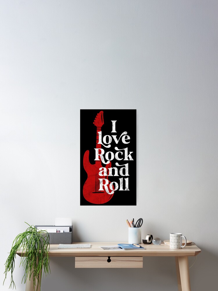 ☆I Love You☆ Vintage Poster R&B Rock I love rock and roll