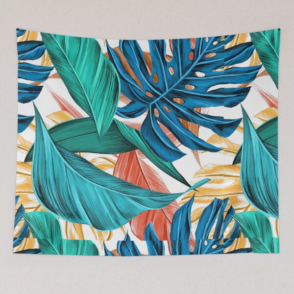 Item preview, Pattern colorful birds feathers designed and sold by muml.