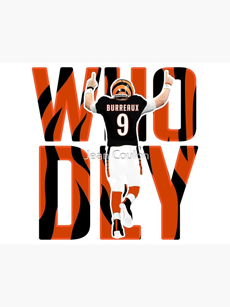 Joe Burrow 9 - Cincinnati Bengals Jersey Poster for Sale by