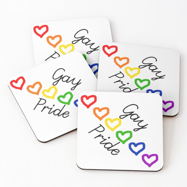 Item preview, Gay Pride Hearts designed and sold by TheKryomancer.