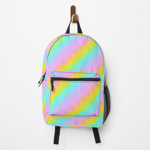 Item preview, Pastel Pixelated Prism Vivid rainbow gradient squares in bright colors designed and sold by Vicki Noble Art.