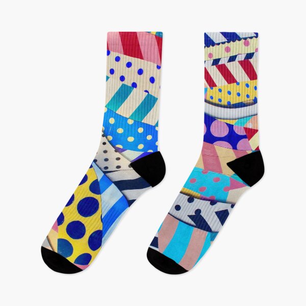 Item preview, Colorful pattern of circles and stripes designed and sold by kispixart.