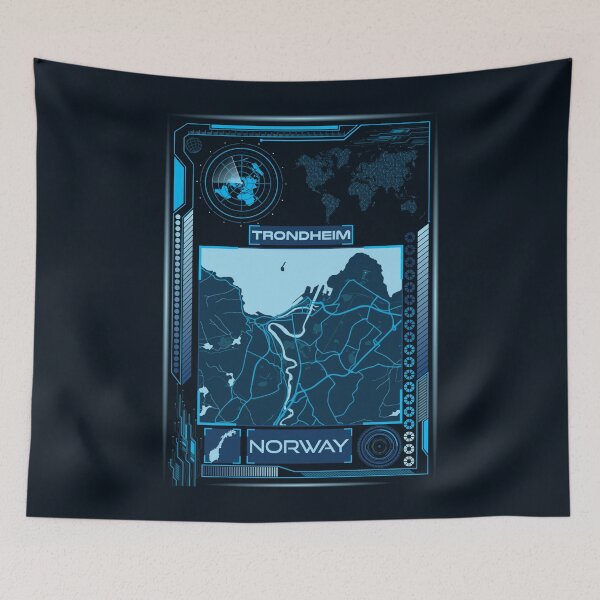 Item preview, TRONDHEIM MAP NORWAY designed and sold by hatimelhag.