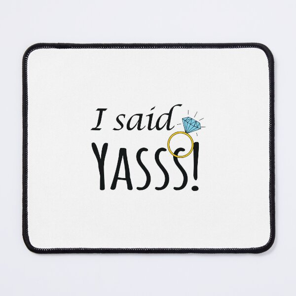 Item preview, I said Yasss Wedding Announcement  designed and sold by mejeoshop.