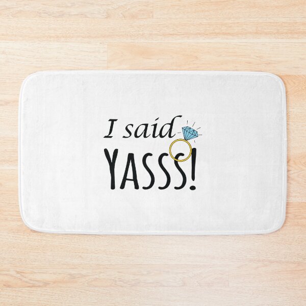 Item preview, I said Yasss Wedding Announcement  designed and sold by mejeoshop.