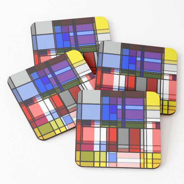 Item preview, Mondrian Tartan designed and sold by Go Logo Designs.