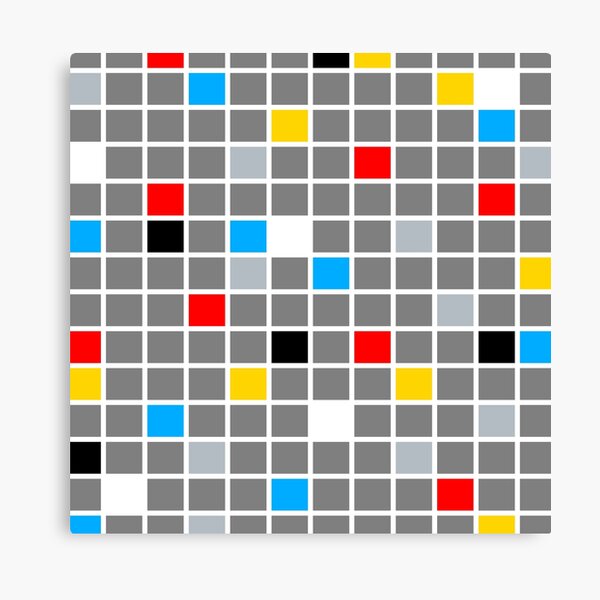 Item preview, Mondrian in Gray and Grey designed and sold by gologodesigns.