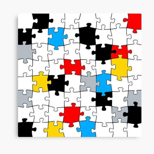 Item preview, Mondrian Jigsaw Puzzle designed and sold by gologodesigns.