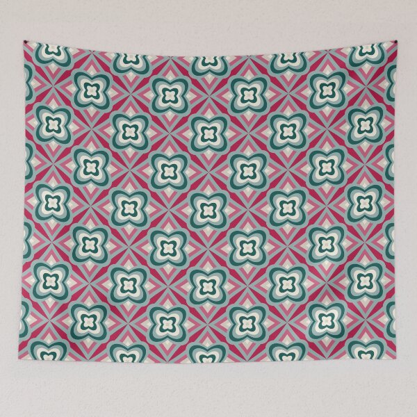 Item preview, Blomma, 60s Groovy Retro Flower Seamless Pattern - Retro Styles designed and sold by BesanoStyle.