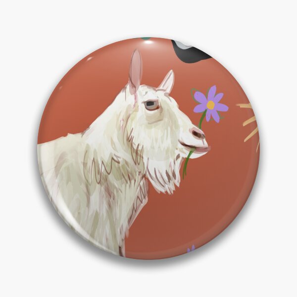 Item preview, Goat pattern in orange brown designed and sold by EskTuulispaa.