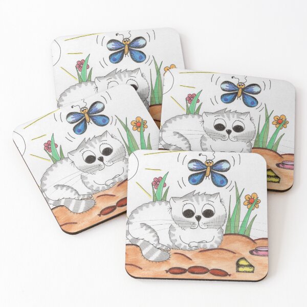 Item preview, Bitey, the cat designed and sold by Mirjana Mitrović.