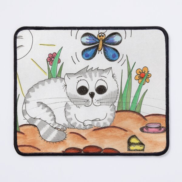 Item preview, Bitey, the cat designed and sold by Mirjana Mitrović.