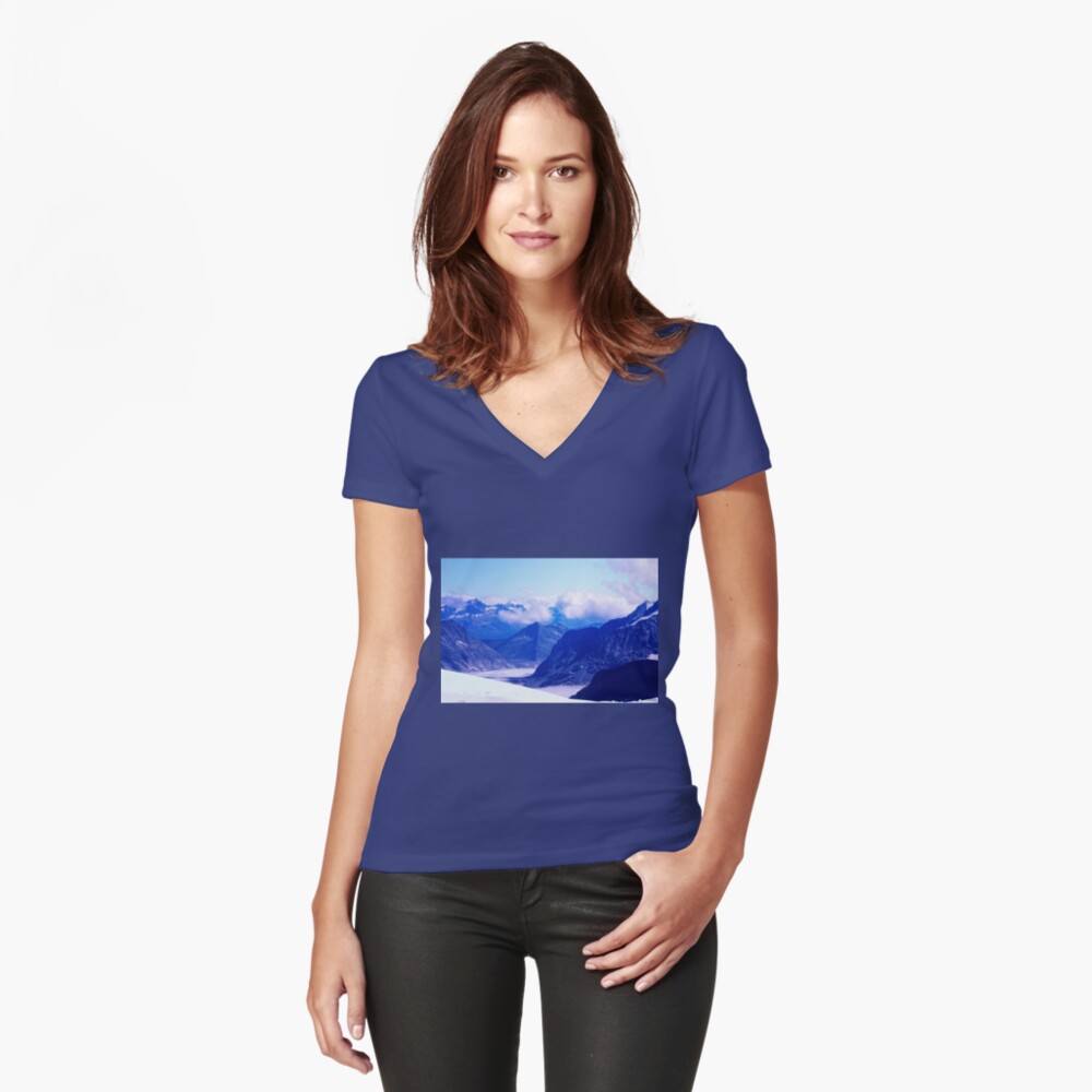 Item preview, Fitted V-Neck T-Shirt designed and sold by Mallorn.