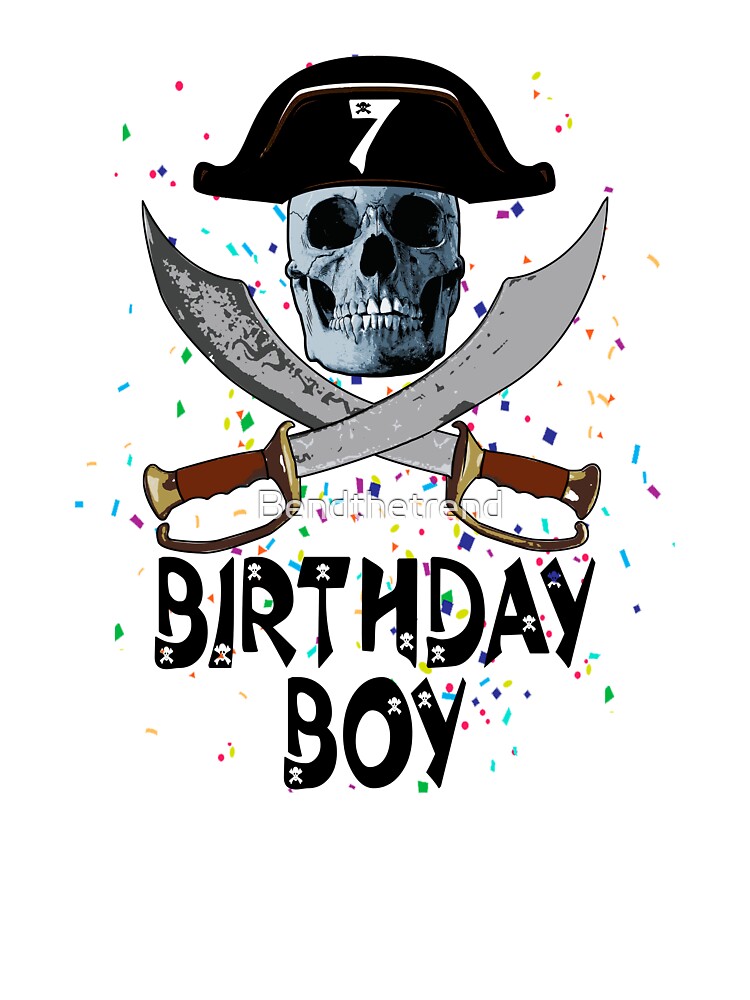 Discover Birthday Boy 7 Pirate Baby  Onesie