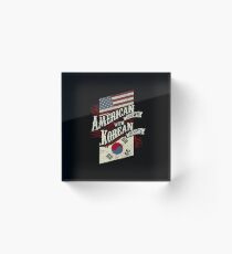 American Grown with Korean Roots copy Acrylic Block