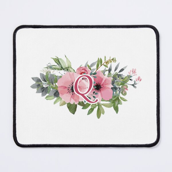 Item preview, Q : Floral Initial Wreath Monogram Q designed and sold by EasilyShop.