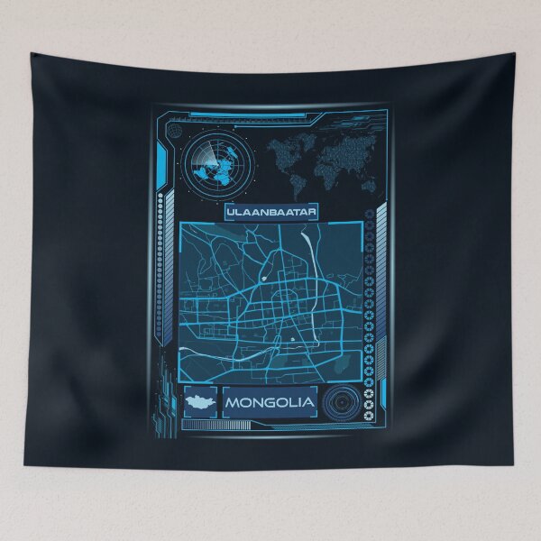 Item preview, ULAANBAATAR MAP MONGOLIA designed and sold by hatimelhag.