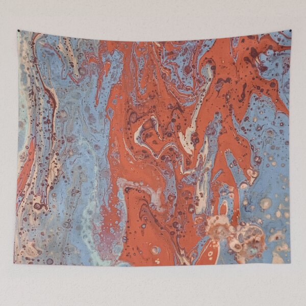 Item preview, Blue and Brown Abstract Painting designed and sold by DN Shop ★★★★★.