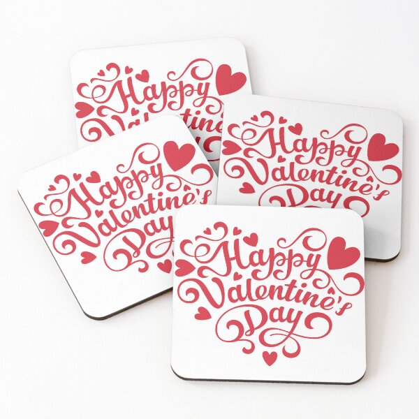 Item preview, happy valentine's day with red hearts designed and sold by jojokhworld.