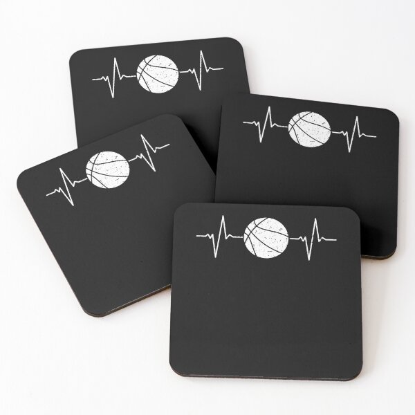 Item preview, Basketball Heartbeat or ECG Pulse Rate for Player Distressed Design designed and sold by venomousvector.