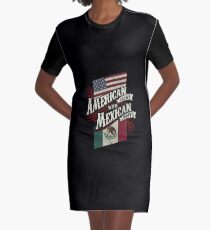 American Grown with Mexican Roots copy Graphic T-Shirt Dress