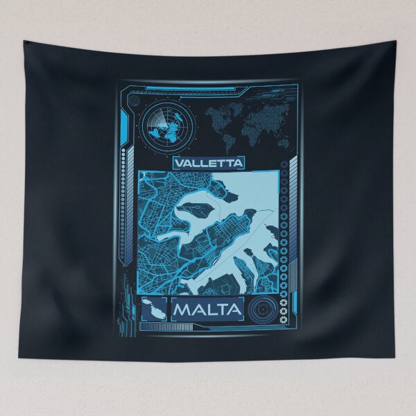 Item preview, VALLETTA MAP MALTA designed and sold by hatimelhag.