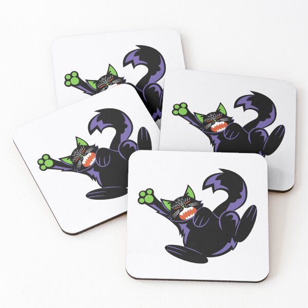 Item preview, Black cat stretching designed and sold by WiiWake.