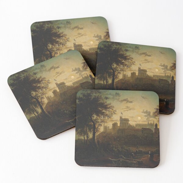 Item preview, Figures before Windsor Castle, by Moonlight (1843) - Sebastian Pether designed and sold by SALON DES ARTS.